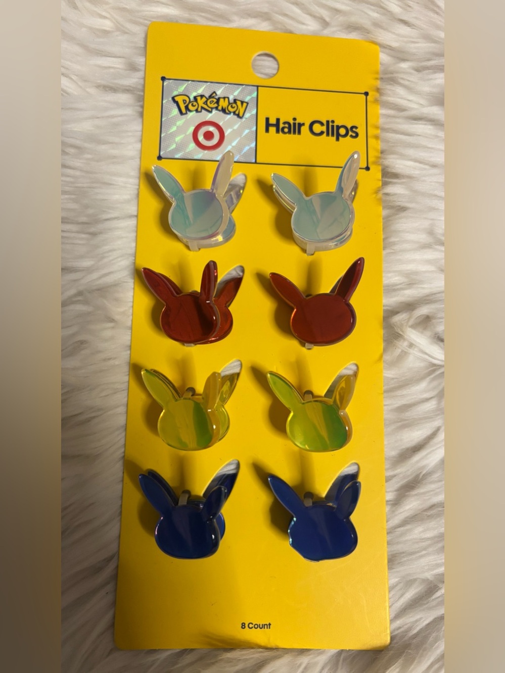 Kids Iridescent Pikachu Hair Clips - Multi Color